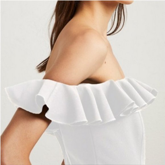 French Connection Whisper Light Ruffle Mini Dress - Picture 8 of 8